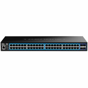 TRENDnet TEG-3524S 48 Ports Manageable Ethernet Switch - Gigabit Ethernet, 10 Gigabit Ethernet - 1000Base-T, 10GBase-X - T