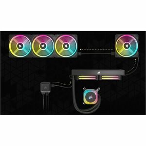 Corsair iCUE LINK QX120 RGB 120mm PWM PC Fan Expansion Kit - 1 x Fan(s) - 63.10 CFM Maximum Airflow - 2400 rpm - Magnetic 