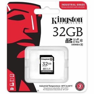 SDHC Kingston Industrial - 32 GB - Classe 10 di tipo UHS-I (U3) - V30 - 100 MB/s Lettura