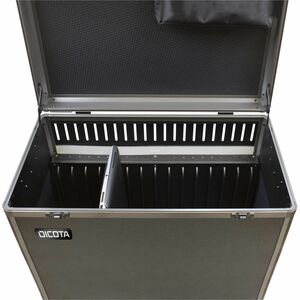 Dicota Laptop/Tablet-Ladewagen - 4 Rollen - Aluminium - 865 mm Länge x 363 mm Breite x 633 mm Tiefe - Silber - 35,6 cm (14