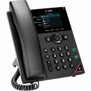 Poly VVX 250 IP Phone - Corded - Corded - Desktop, Wall Mountable - Black - VoIP - 2 x Network (RJ-45) - PoE Ports