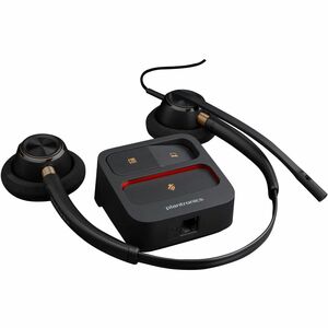 Poly EncorePro 520 with Quick Disconnect Binaural Headset TAA - Stereo - Mini-phone (3.5mm) - Wired - 20 Hz to 10 kHz - Ov