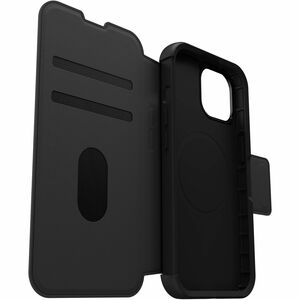 OtterBox Strada Carrying Case (Folio) Apple iPhone 13, iPhone 14, iPhone 15 Smartphone - Black - 1