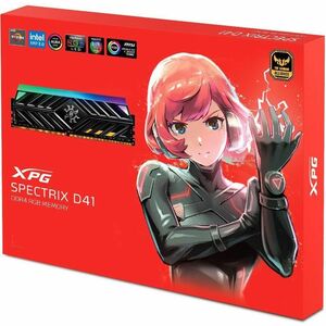 XPG SPECTRIX D41 AX4U41338G19J-ST41 RAM Module - For Motherboard - 8 GB - RGB - DDR4-4133/PC4-33000 DDR4 SDRAM - 4133 MHz 