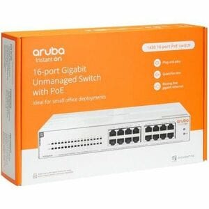 HPE Instant On 1430 16.0 Ports Ethernet Switch - Gigabit Ethernet - 10/100/1000Base-T - 2 Layer Supported - 147 W Power Co