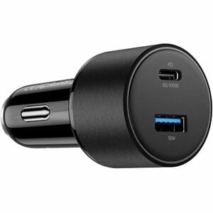 Alogic Rapid Power 100W Car Charger with 1 X USB-C Port & 1 X USB-A Port - 12 V DC, 24 V DC Input - 5 V DC, 9 V DC, 12 V D
