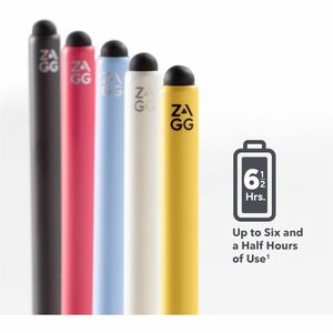 ZAGG Pro Stylus 2 - Wireless Charging Stylus - Yellow - Active Dual-Tip with Capacitive Back-end, Wireless Charging, Palm 