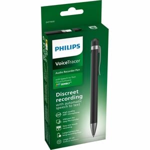 Philips Voice Tracer DVT1600 32GB Recording Pen with Sembly Speech-to-Text Software - High-quality 360° microphone • One t