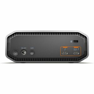 SanDisk G-DRIVE PROJECT SDPHG1H-008T-NBAAD 22 TB Portable Hard Drive - External - Gray - Thunderbolt 3, USB 3.2 (Gen 2) - 