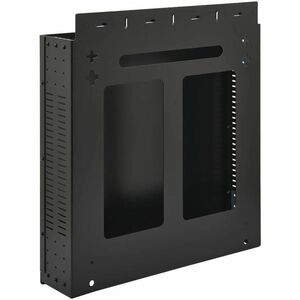 Tripp Lite by Eaton SmartRack SRWO2UBRKT 2U Wall Mountable Enclosed Cabinet Rack Mount Enclosure for LAN Switch, Patch Pan