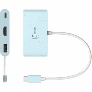 j5create USB Type C Docking Station - 1 Displays Supported - 2 x USB Ports - 1 x USB Type-A Ports - USB Type-A - 1 x USB T