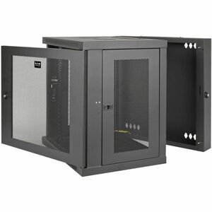 Tripp Lite series SmartRack SRW10US 10U Wall Mountable Rack Cabinet - 482.60 mm Rack Width - 63.50 kg Maximum Weight Capacity