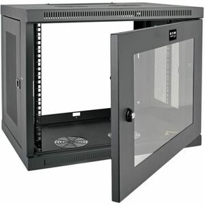 Tripp Lite series SmartRack SRW9UG 9U Wall Mountable Rack Cabinet for LAN Switch - 482.60 mm Rack Width x 419.10 mm Rack D