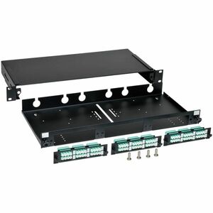 Tripp Lite series N492-036-LCLC-E 36 Port(s) Network Patch Panel - Black - 36 x RJ-11 - 36 x - 1U High - 19" Wide - Rack-m