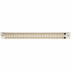 Tripp Lite by Eaton N254-048-SH-6A 48 Port(s) Network Patch Panel - 48 x RJ-45 - 1U High - 19" Wide - Rack-mountable