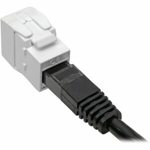 Tripp Lite by Eaton N238-001-GY-TF Network Connector - TAA Compliant - 1 x RJ-45 Network Female, 1 x IDC - Shielding - White