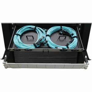 Tripp Lite series N48M-2M3X8M-20Network Patch Panel - Aqua - 1U High - 19" Wide - Rack-mountable