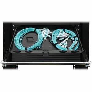 Tripp Lite series N48M-2M24L12-10Network Patch Panel - Aqua - 12 x Duplex - 1U High - 19" Wide - Rack-mountable