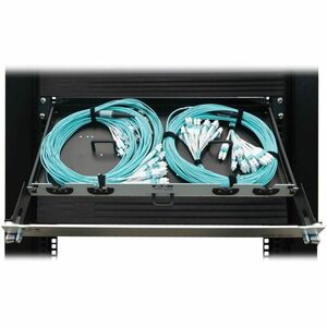 Tripp Lite series N48M-2L24L-10Network Patch Panel - Aqua - 24 x Duplex - 1U High - 19" Wide - Rack-mountable