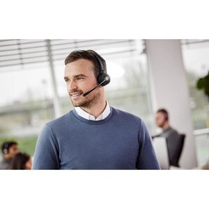 Jabra Engage 55 Wireless On-ear Stereo Headset - Black - Binaural - Open - 15000 cm - DECT - 40 Hz to 16 kHz - Noise Cance