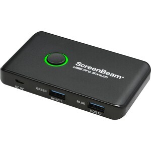 ScreenBeam Cambiador A/V - Negro - 2 x Entradas - 4 x Salidas - USB - Audio/Vídeo Compatible