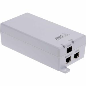 AXIS T8154 PoE Injector - 120 V AC, 230 V AC Input - 55 V DC Output - 2 x 10/100/1000Base-x Input Port(s) - 1 x 10/100/100