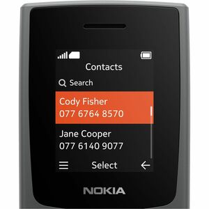Nokia 105 (2023) Feature Phone - 4.6 cm (1.8") TFT LCD QQVGA 120 x 160 - Series 30+ - 2G - Charcoal - Bar - 2 SIM Support 