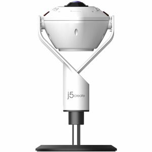 j5create JVU368-N - Webcam - 5 Megapixel - 30 fps - Schwarz, Weiß - 1 - 1920 x 1080 Pixel Videoauflösung - Full HD - 360° 