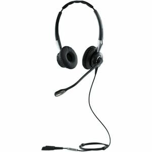 Jabra BIZ 2400 II QD Wired Over-the-head Stereo Headset - Black - Binaural - Supra-aural - Noise Canceling - Quick Disconnect