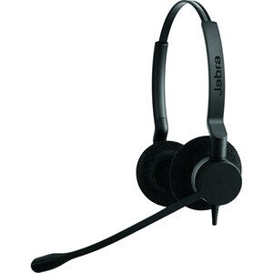 Jabra BIZ Wired Over-the-head Stereo Headset - Binaural - Supra-aural - 32 Ohm - 70 Hz to 16 kHz - 235 cm Cable - Noise Ca