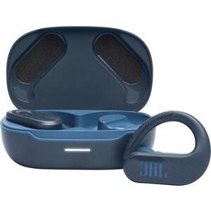 JBL Endurance Peak 3 True Wireless Over-the-ear Stereo Earset - Blue - Binaural - In-ear - Bluetooth - 16 Ohm - 20 Hz to 2