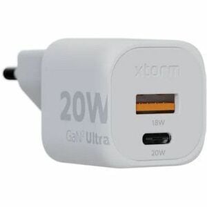 Xtorm 20W GaN² Ultra Wall Charger. Charger type: Indoor, Power source type: USB, Charger compatibility: Universal, USB Typ