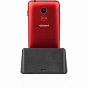 Panasonic Teléfono de fácil uso con pantalla de 2.4" brillante y de fácil lectura. Botones iluminados de gran tamaño. Func