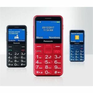 Panasonic KX-TU155 Feature Phone - 6.1 cm (2.4") TFT LCD 240 x 320 - 64 MB RAM - 2G - Blue - Bar - 2 SIM Support - SIM-fre