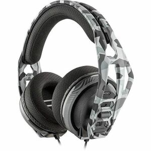 NACON RIG 400HS Wired Over-the-head, Over-the-ear Stereo Gaming Headset - Arctic Camo, Silver, Grey - Binaural - Circumaur