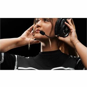 Logitech G LIGHTSPEED 有线/无线 入耳式, 头戴式 立体声 游戏用头戴式耳机 - 黑 - 双声道 - 头戴护耳式 - 3000 cm - 蓝牙 - 38 欧姆 - 20 Hz 到 20 kHz - 心形麦克风, 单向, 驻