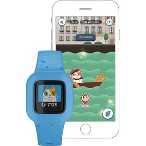 Garmin vívofit jr. 3 Smart Watch - Blue Body Color - Silicone Band Material - Accelerometer - Clock Display, Alarm, Timer 