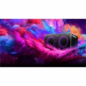 Hisense Party Rocker One HP100 2.0 Pórtatil Bluetooth Sistema de Altavoces - 300W RMS - Negro, Verde - 40Hz a 20kHz - Bate