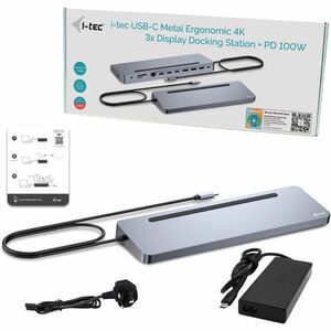 i-tec USB Type C Docking Station for Notebook, Tablet PC, Monitor, Headset, Microphone, Smartphone - Charging Capability -
