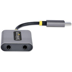 StarTech.com Audio Adapter - 1 - 1 x 24-pin USB 2.0 Type C - Male - 2 x Mini-phone Stereo Audio - Female - Aluminium Conne