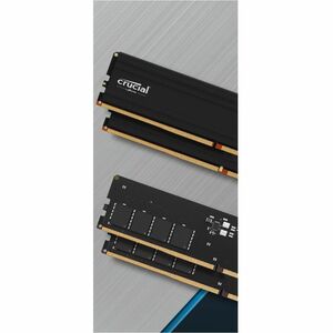 Micron Pro 64GB (2 x 32GB) DDR5 SDRAM Memory Kit - For Desktop PC - 64 GB (2 x 32GB) - DDR5-5600/PC5-44800 DDR5 SDRAM - 56