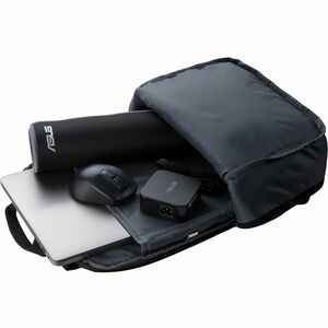 Asus Carrying Case (Backpack) for 39.62 cm (15.60") Notebook - Dark Grey - Polyster, Fabric - 300D Polyester Exterior Mate