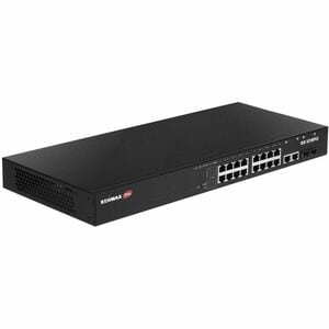 Switch Ethernet Edimax IGS-5218PLC 16 Porte - Gigabit Ethernet - 10/100/1000Base-T - 2 Layer supportato - 2 Slot SFP - 360