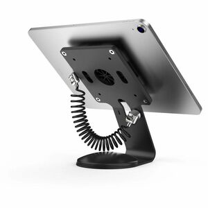 Support pour tablette PC Compulocks - Paysage, Portrait - Acier - Noir - Base pivotante, Fixation adhésive, Angle de visua