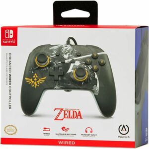 PowerA Enhanced Wired Controller for Nintendo Switch - Battle-Ready Link - Cable - USB - Nintendo Switch - 3 m Cable - Black