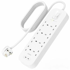 Belkin Connect Überspannungsschutz - 8, 2 x USB Typ C - 900 J - 2 m