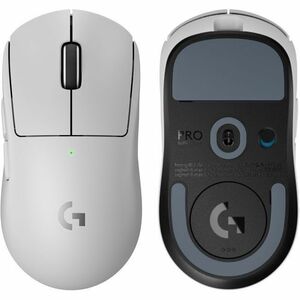 Logitech G PRO X Superlight 2 Lightspeed Gaming Mouse - Opto-mechanical - Wireless - Rechargeable - White - USB 2.0 - 3200