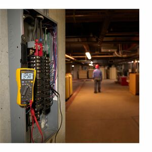 Fluke 117 CAL Multimeter - 600 V, 10 A AC - 600 V, 10 A DC - Non-contact Voltage Detection