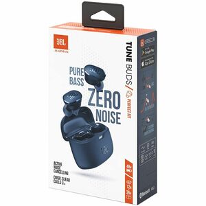 JBL Tune Buds True Wireless Earbud Stereo Earset - Blue - Binaural - In-ear - Bluetooth - 32 Ohm - 20 Hz to 20 kHz