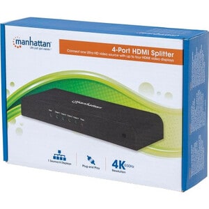 VIDEO SPLITTER HDMI 4K 3D 4 PTOS DIVISOR DUPLICADOR DE SENAL